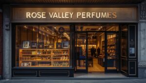 Rose Valley Perfumes shop front Murshid Bazar Dubai