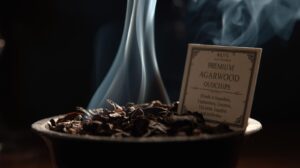 Premium agarwood oud chips burning - Rose Valley Perfumes Dubai. Hindi, Vietnamese, Sri Lankan, and Indonesian varieties available