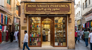 Rose Valley Perfumes store Deira Dubai - Murshid Bazar Gold Souk oud shop