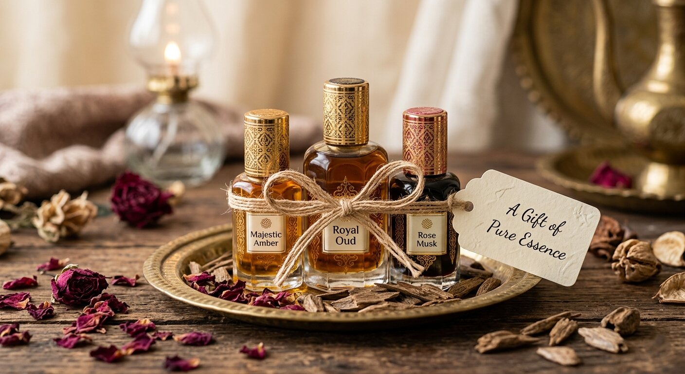 Arabian fragrance oil gift set Dubai - attar gifting guide