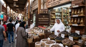 Deira Dubai perfume souk agarwood and oud market