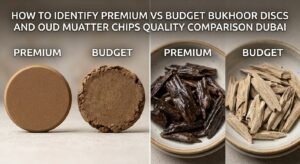 How to identify premium vs budget Bukhoor discs and Oud Muatter chips quality comparison