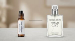 Fragrance oil versus original Armani perfume comparison